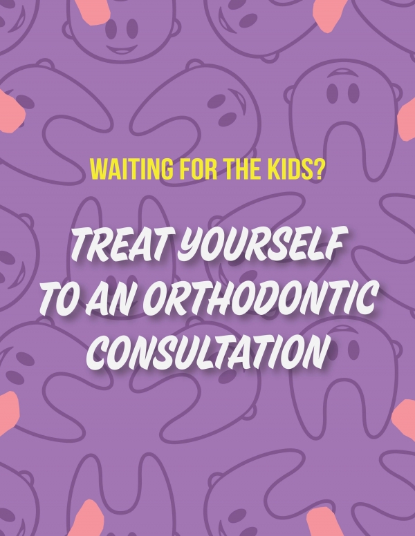 While your kids are getting their cleaning, why not take a moment to invest in your own smile?